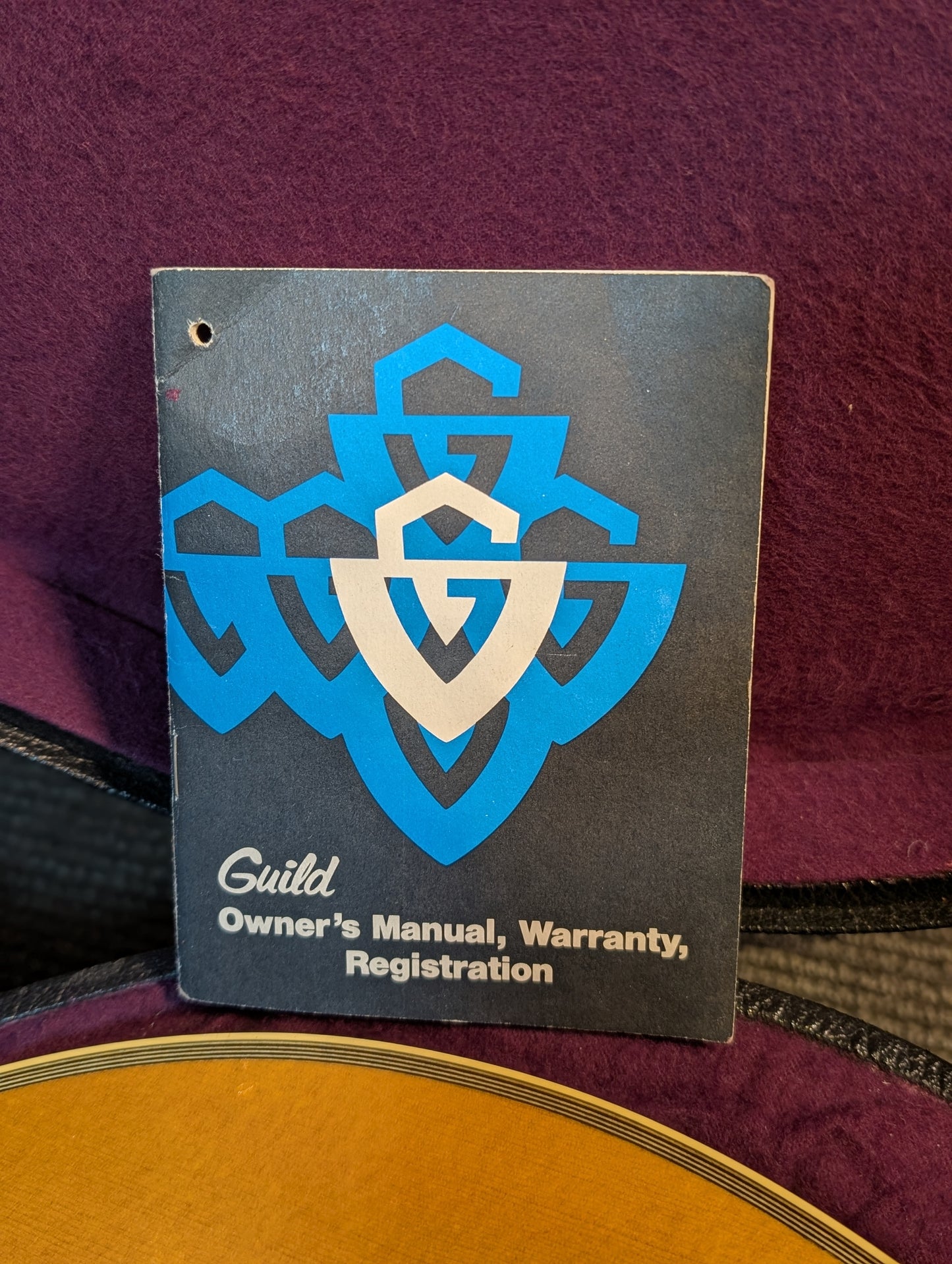 Guild F-44 Mini Jumbo Acoustic Guitar w/Case - Blonde (1983-1984)