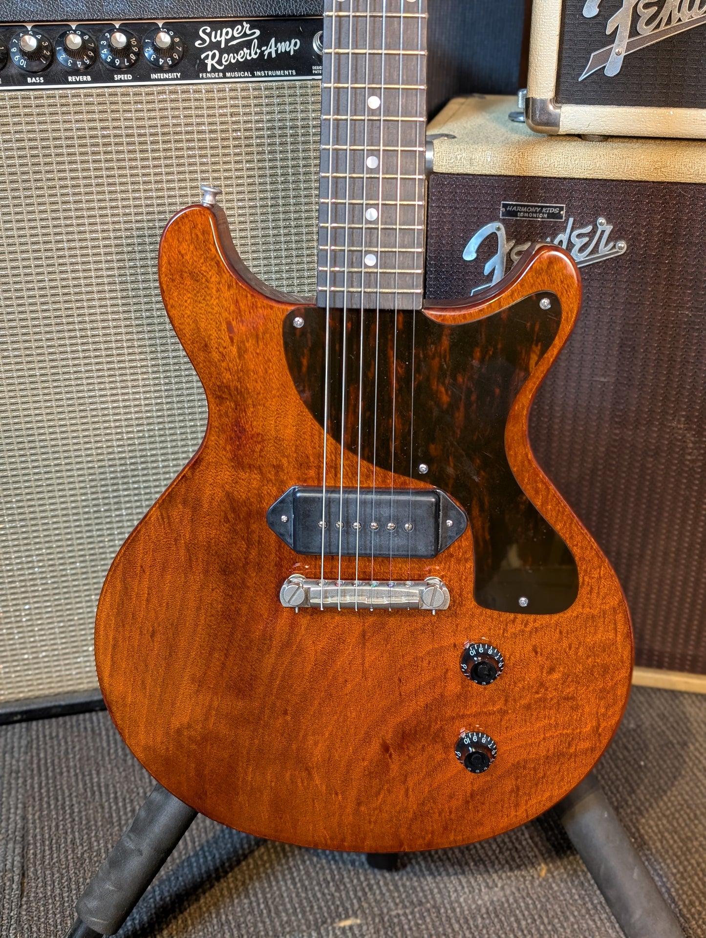 Eastman SB55DC/TV Double Cutaway Electric Guitar w/Case - Vintage Classic Finish (B-Stock Serial #K2401020)