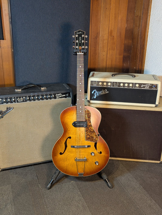 Godin 5th Avenue Kingpin P90 Hollow Body Electric Guitar SF - Cognac Burst (Serial #031986900348)