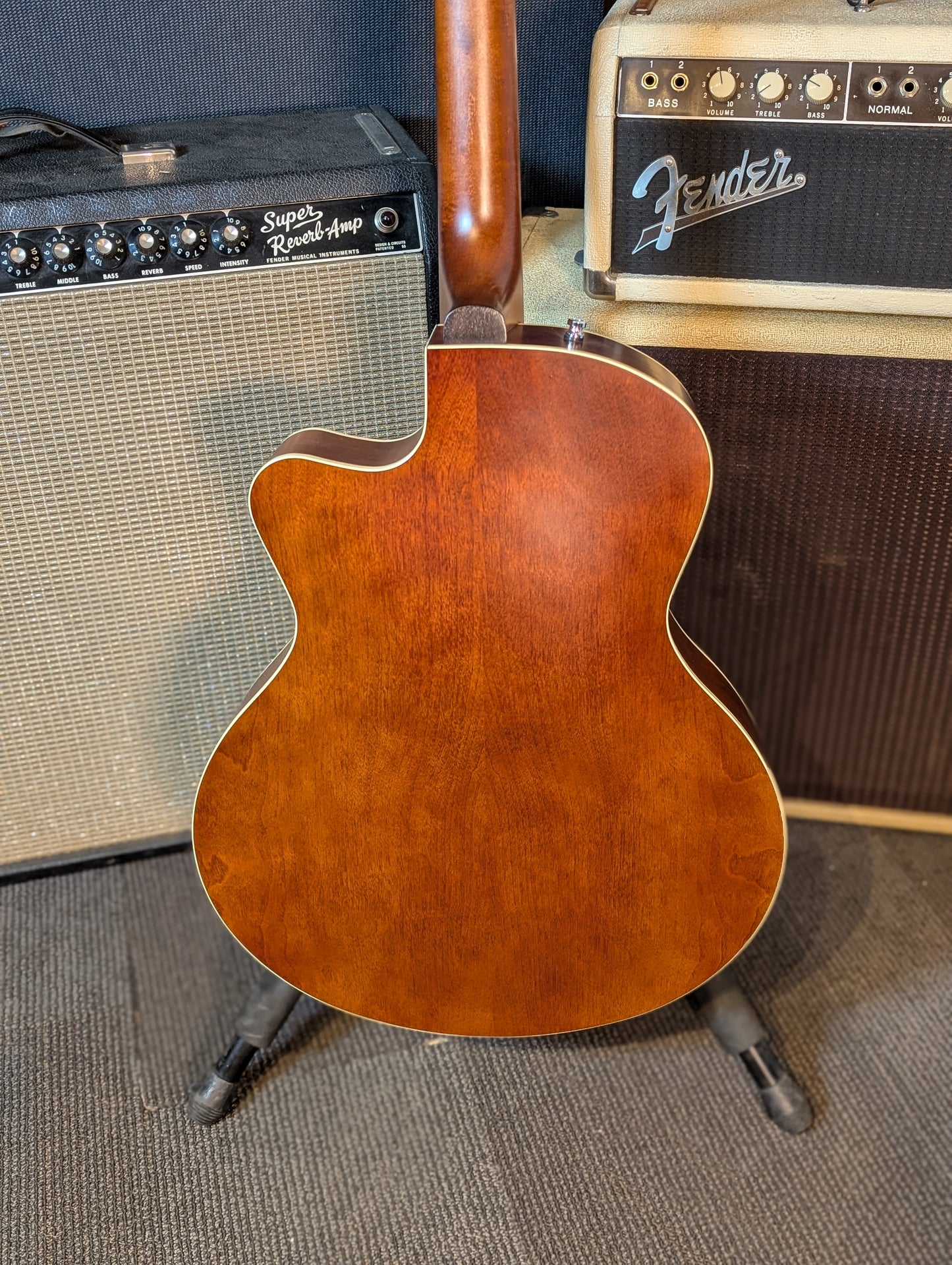 Godin 5th Ave CW Kingpin II HB Hollow Body Electric Guitar SF - Cognac Burst (Serial #050932900058)