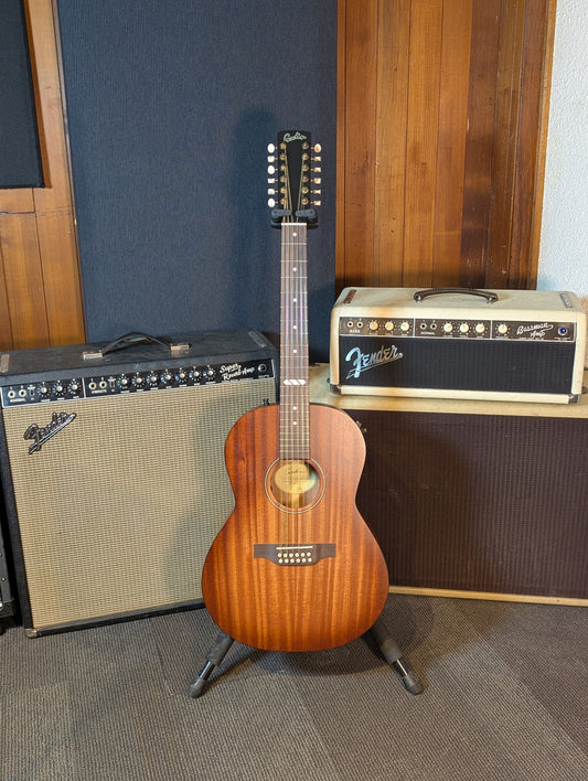 Godin Mahogany Folk 12-String Acoustic/Electric Guitar w/Gig Bag - Rustic Burst (Serial #053148000075)