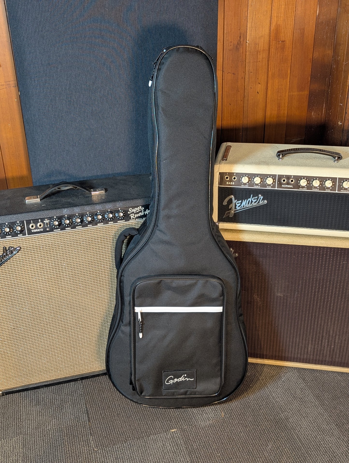 Godin Mahogany Folk 12-String Acoustic/Electric Guitar w/Gig Bag - Rustic Burst (Serial #053148000075)
