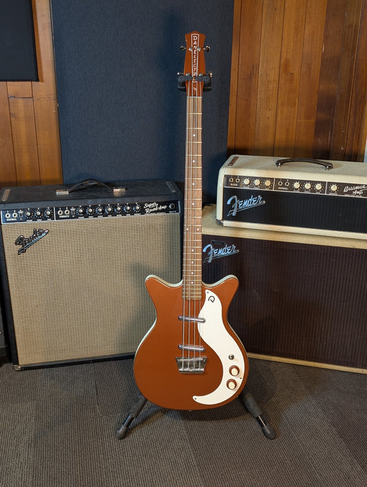 Danelectro 59DC 4-String Short Scale Bass Guitar - Copper (Used)