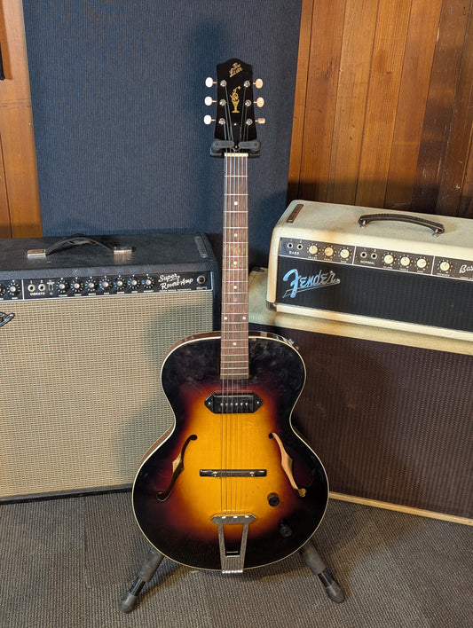The Loar LH-301T Electric Hollow Body Guitar w/Case - Vintage Sunburst (Used)