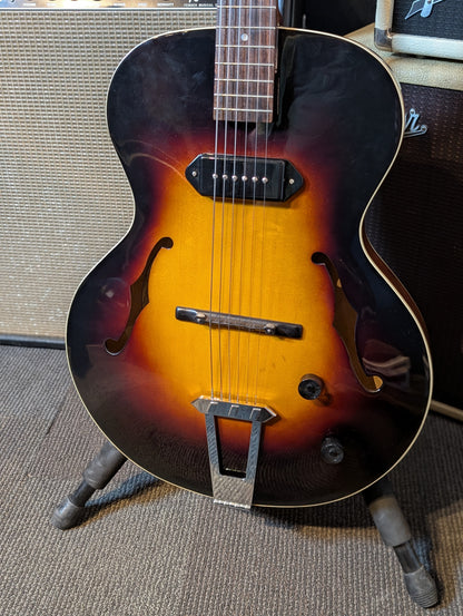 The Loar LH-301T Electric Hollow Body Guitar w/Case - Vintage Sunburst (Used)