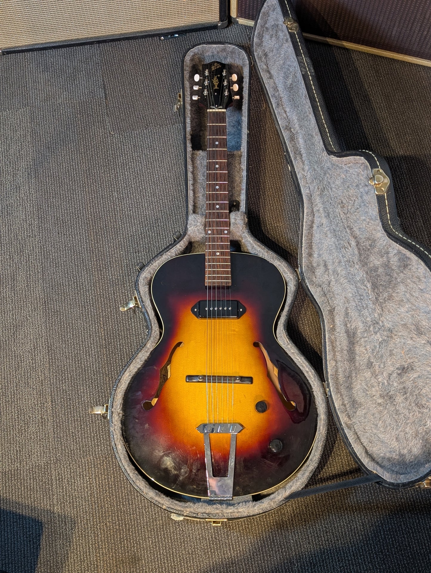 The Loar LH-301T Electric Hollow Body Guitar w/Case - Vintage Sunburst (Used)
