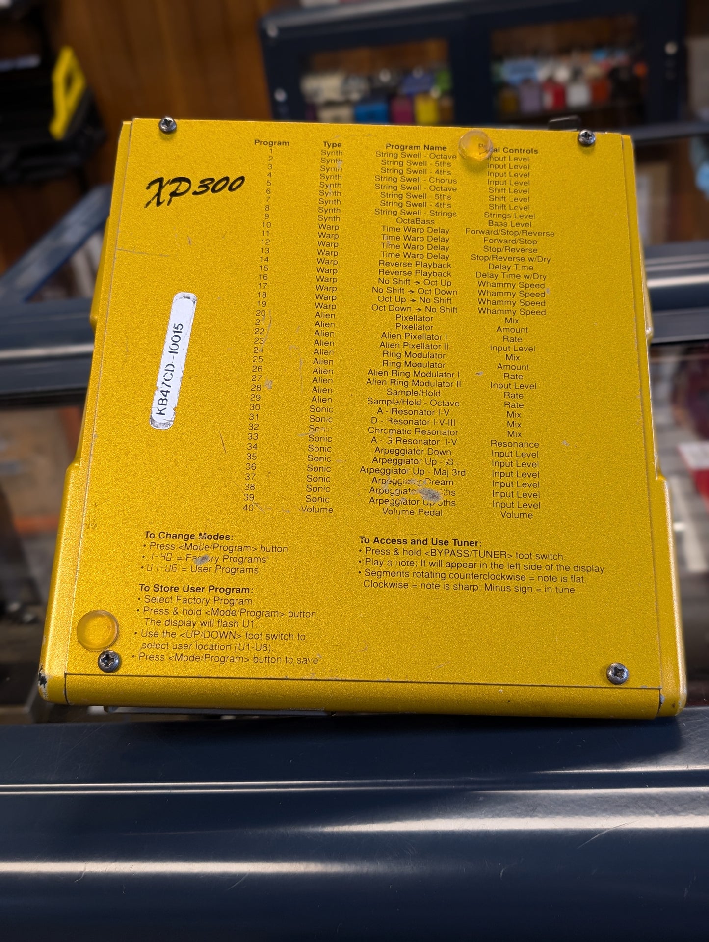 Digitech XP300 Space Station Multi-Effect Pedal w/Power Supply (1990's)