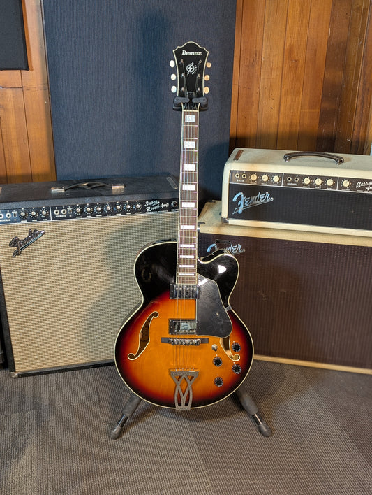 Ibanez Artcore AF75 Hollow Body Electric Guitar w/Case - Brown Sunburst (2009)