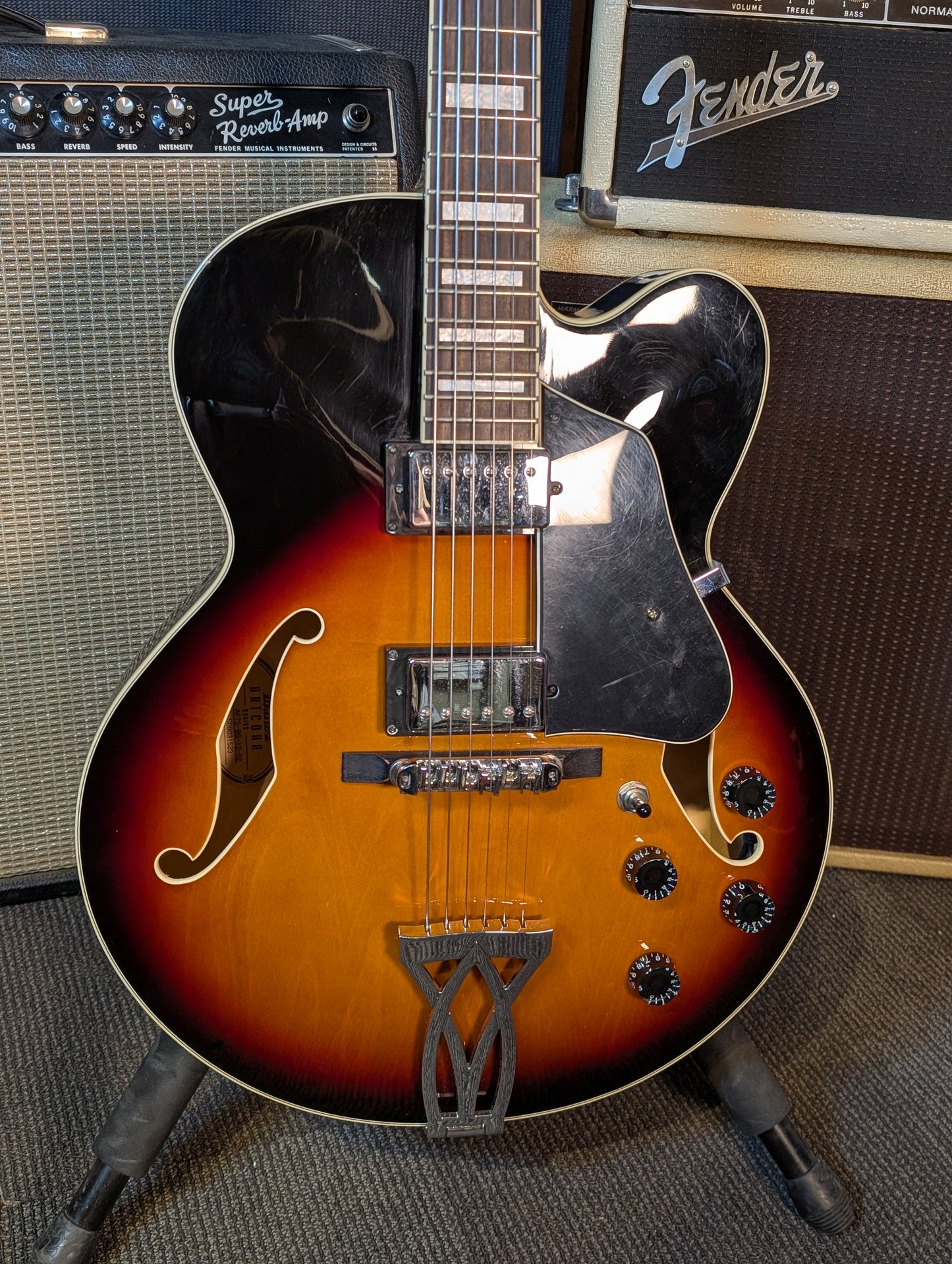 Ibanez Artcore AF75 Hollow Body Electric Guitar w/Case - Brown Sunburst (2009)