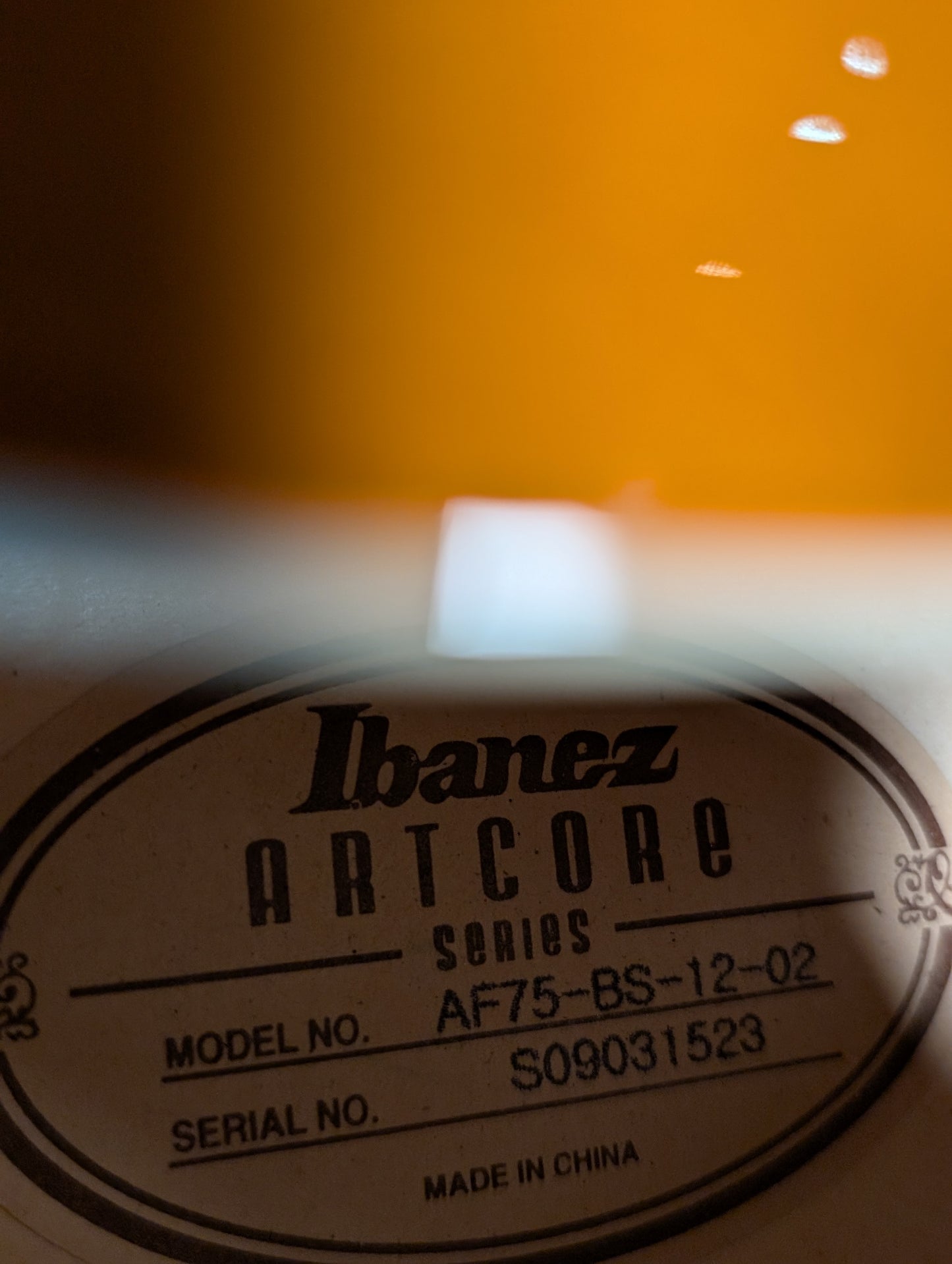 Ibanez Artcore AF75 Hollow Body Electric Guitar w/Case - Brown Sunburst (2009)