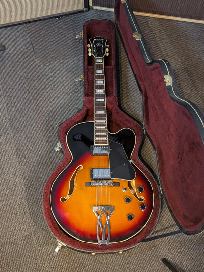 Ibanez Artcore AF75 Hollow Body Electric Guitar w/Case - Brown Sunburst (2009)