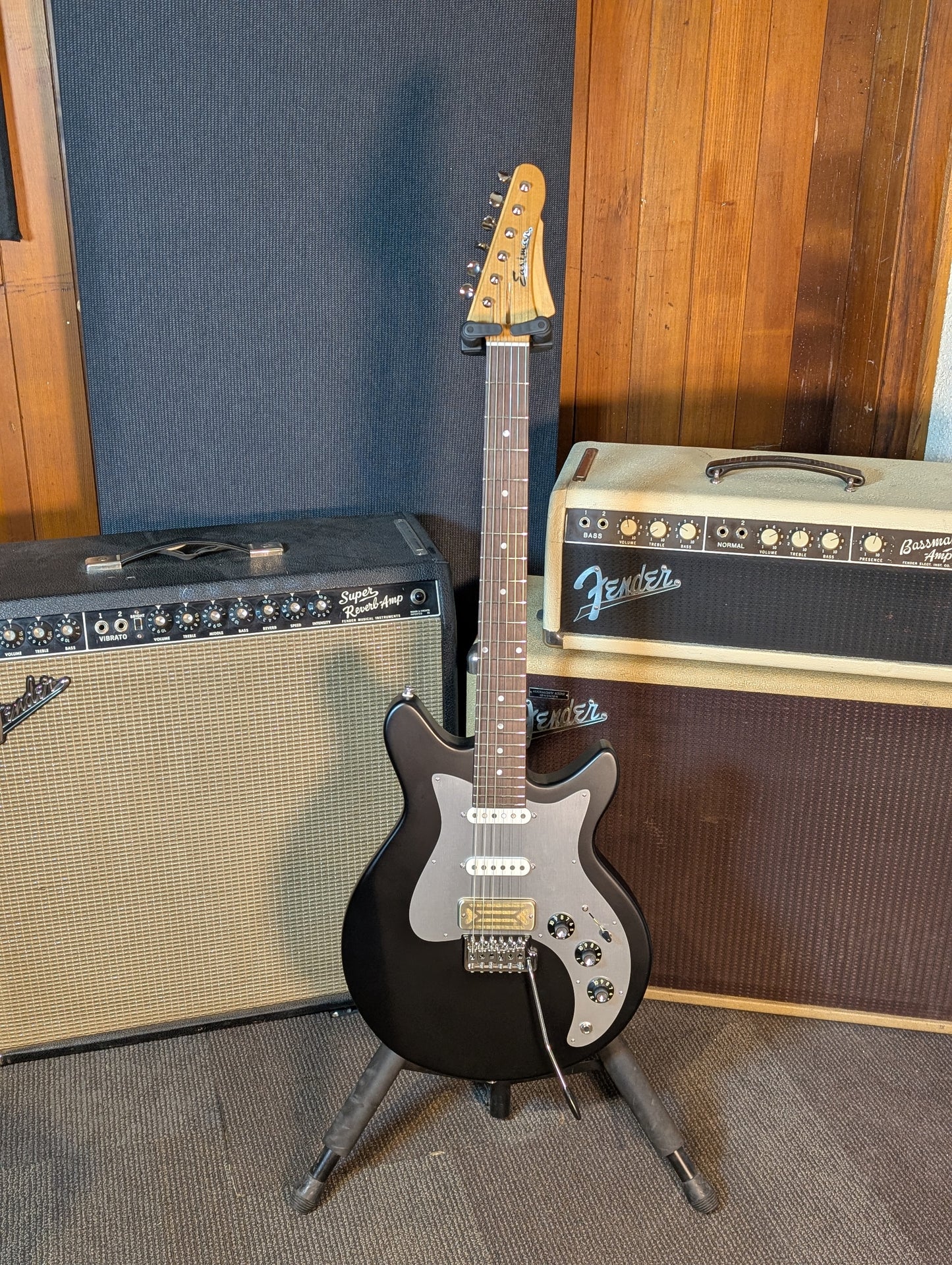 Eastman Fullertone DC'62 Electric Guitar w/Gig Bag - Moss Black (Serial #F2500877)