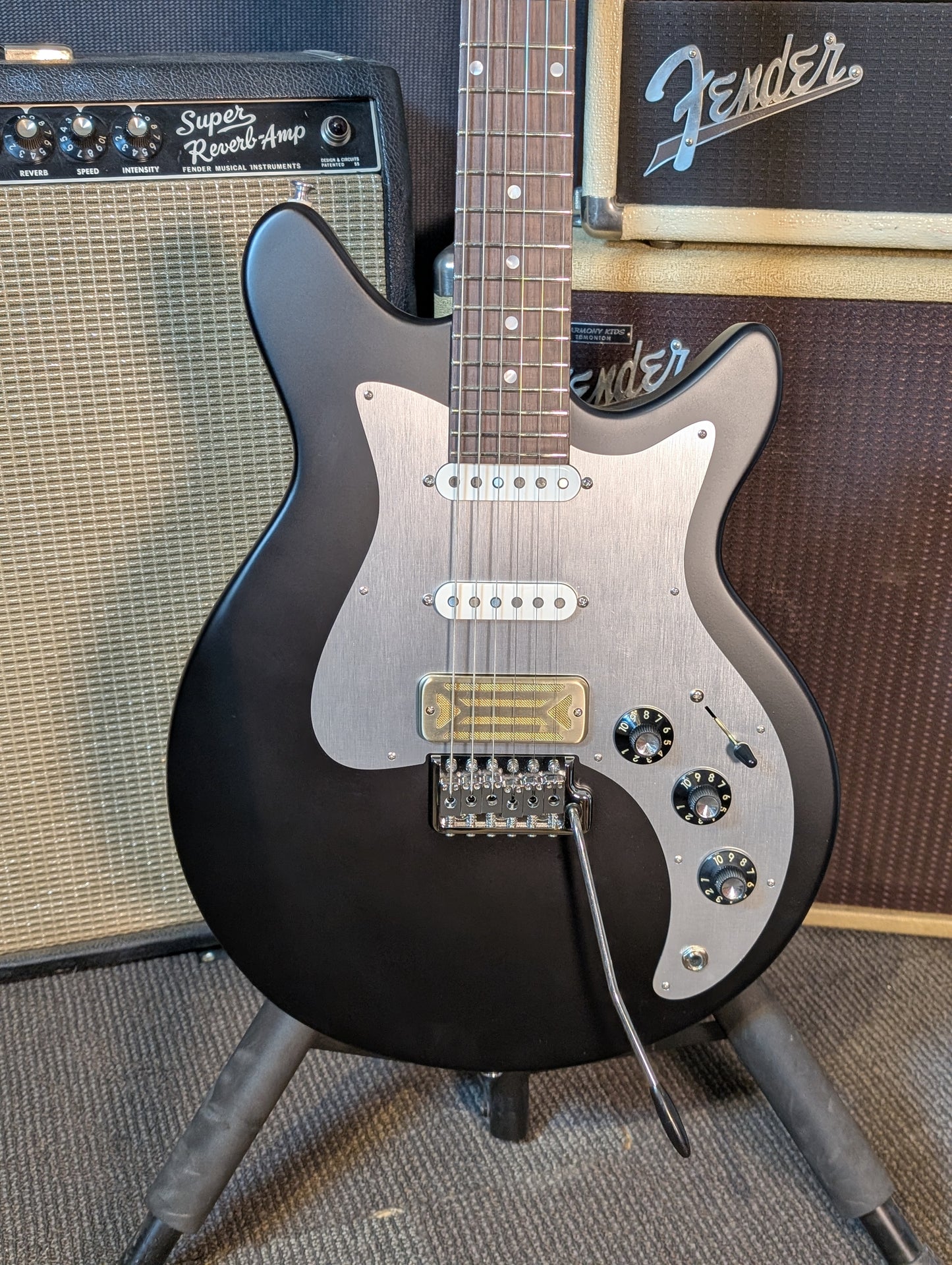 Eastman Fullertone DC'62 Electric Guitar w/Gig Bag - Moss Black (Serial #F2500877)