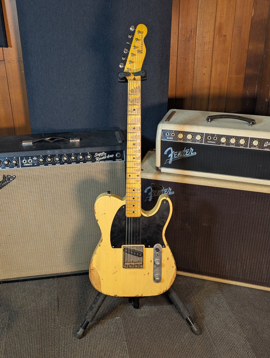 Nash E52 Electric Guitar w/Case - Heavy Relic Butterscotch Blonde (2012)