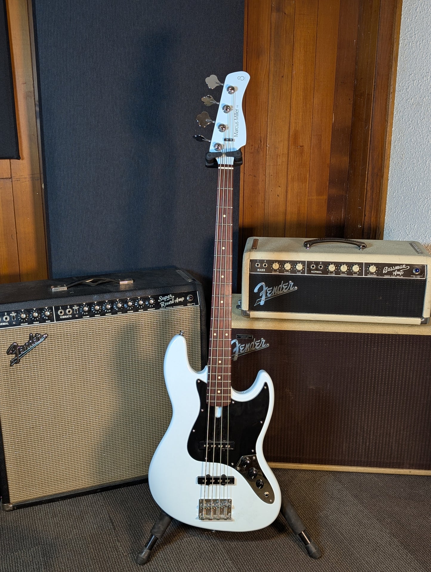 Sire Marcus Miller V3P 4-String Passive Electric Bass Guitar - Sonic Blue (Used)