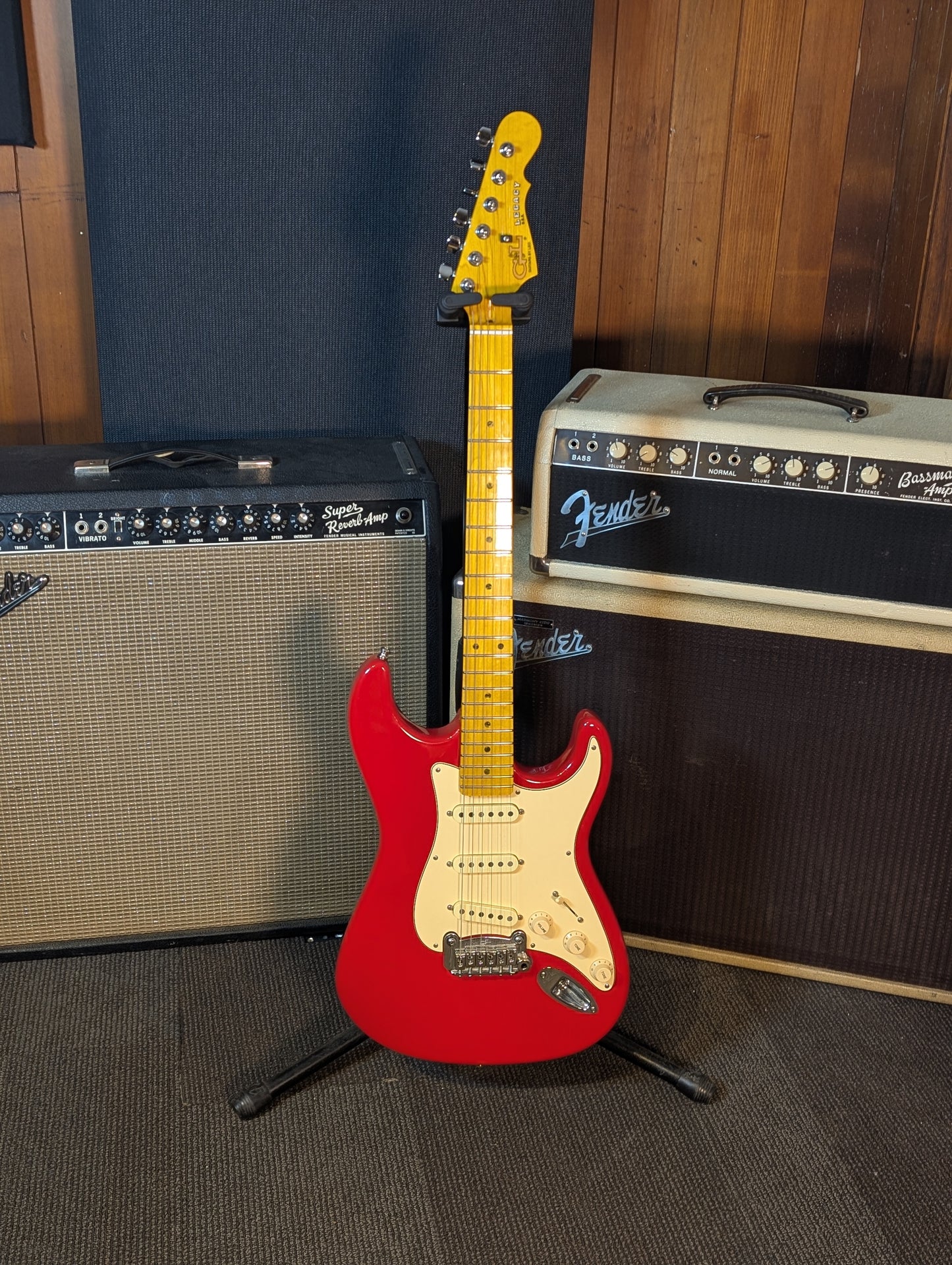 G&L USA Legacy Electric Guitar w/Gig Bag - Fullerton Red (Used)