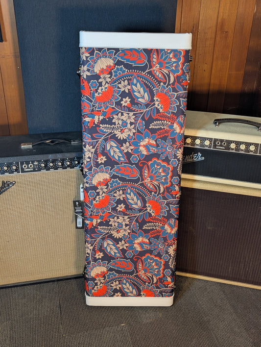 Profile Rectangular Hardshell Electric Guitar Case - Paisley Finish, White Edges