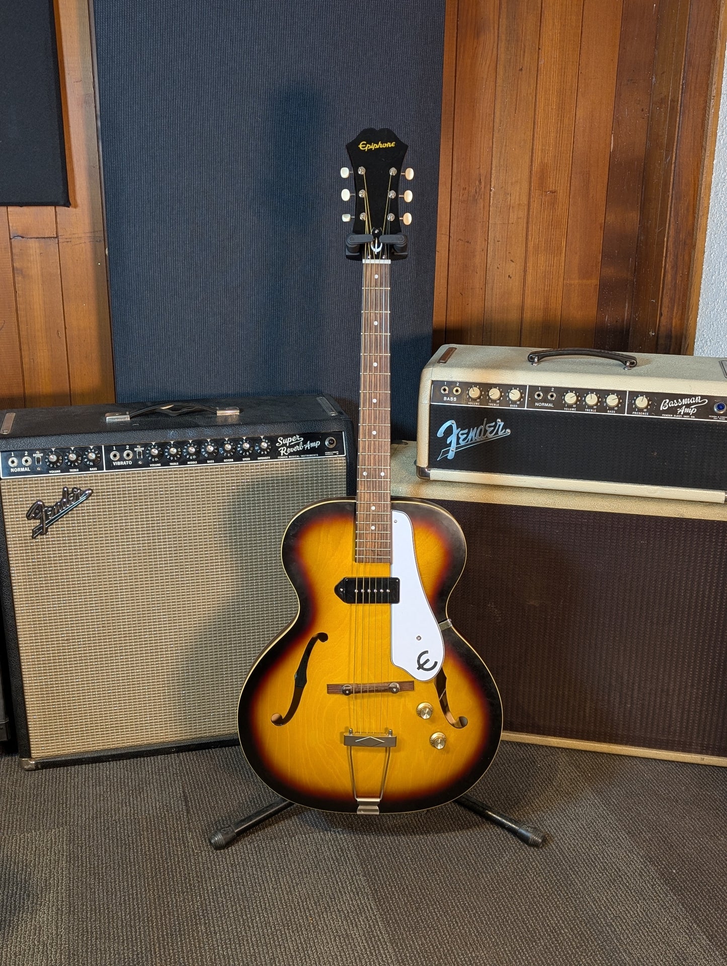 Epiphone Inspired By "1966" Century Archtop Electric Guitar w/Case - Aged Gloss Vintage Sunburst (2016)