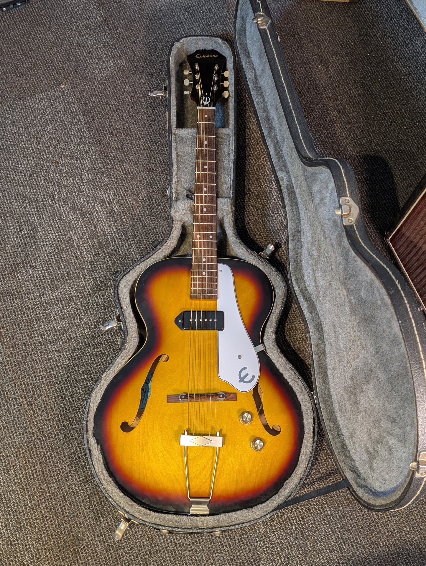 Epiphone Inspired By "1966" Century Archtop Electric Guitar w/Case - Aged Gloss Vintage Sunburst (2016)