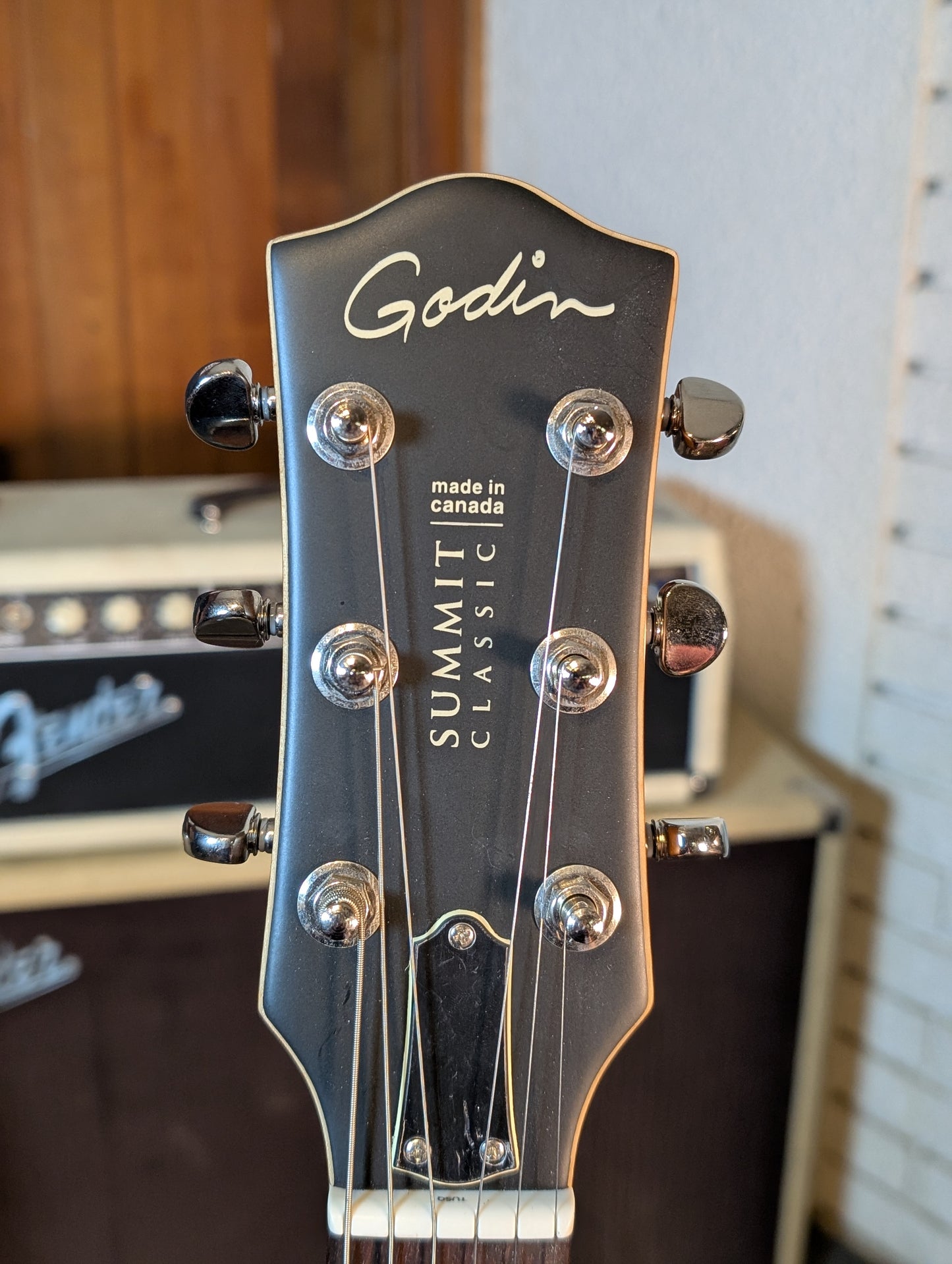Godin Summit Classic SG Electric Guitar w/Gig Bag - Matte Green (Used)