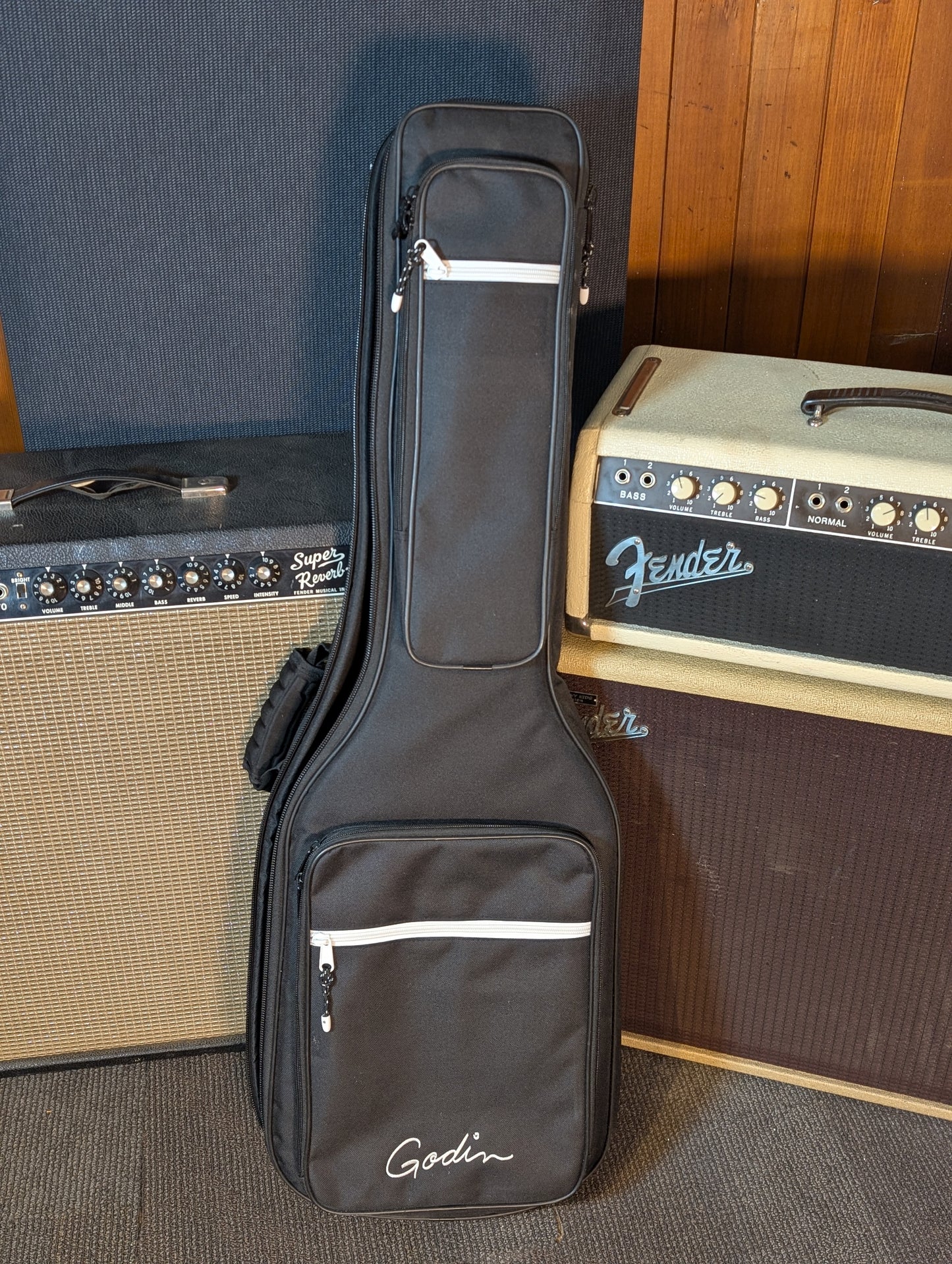 Godin Summit Classic SG Electric Guitar w/Gig Bag - Matte Green (Used)