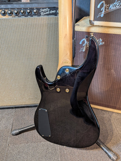 Samick CB630FL Fretless 4-String Passive Electric Bass w/Gig Bag - Black (1990's)