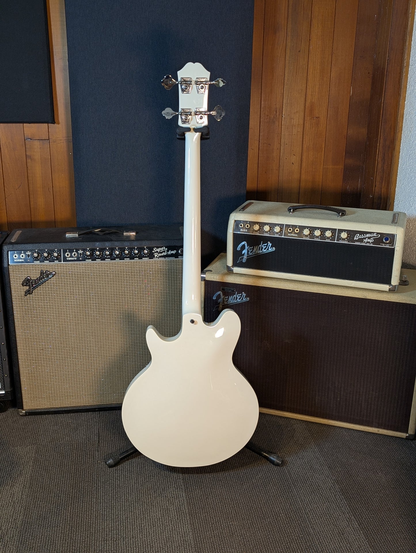 Epiphone Limited Edition Jack Casady Semi-Hollow Electric Bass w/Case - Alpine White (2014)