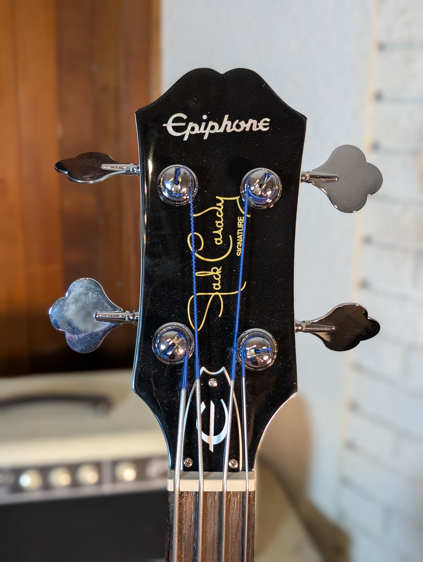 Epiphone Limited Edition Jack Casady Semi-Hollow Electric Bass w/Case - Alpine White (2014)