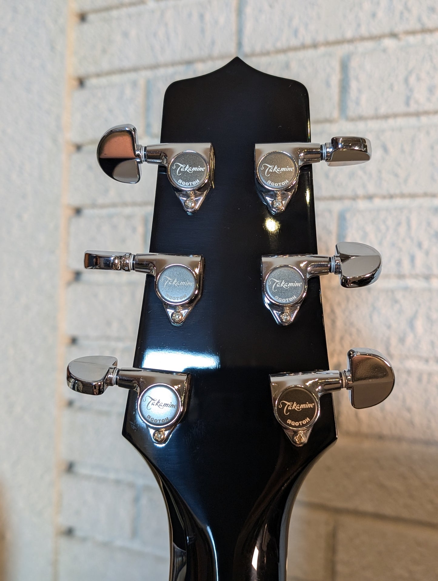 Takamine EF341SC Left Handed Acoustic/Electric Guitar w/Gig Bag - Gloss Black (Serial #61090071)