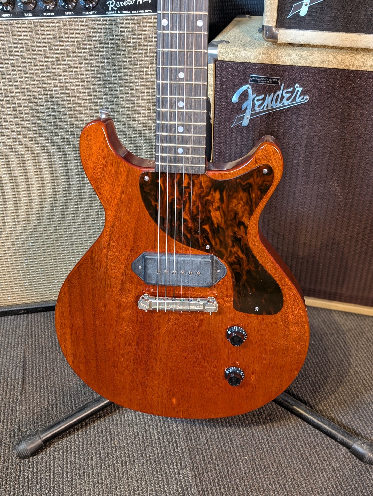 Eastman SB55DC/TV Double Cutaway Electric Guitar w/Case - Vintage Classic Finish (Serial #K2401157)