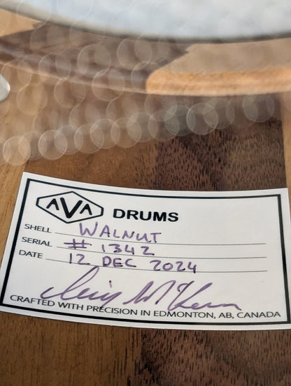 AVA Drums 14"x7" Walnut Stable-Stave Snare Drum