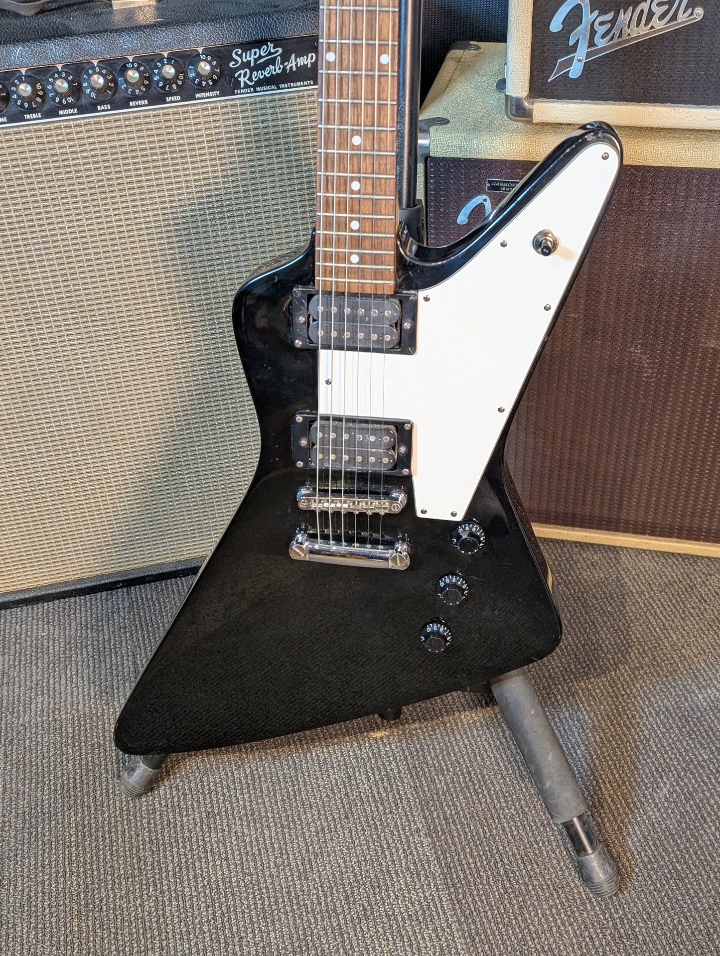 Hamer Slammer XP1 Electric Guitar - Black (1990's-Early 2000's)