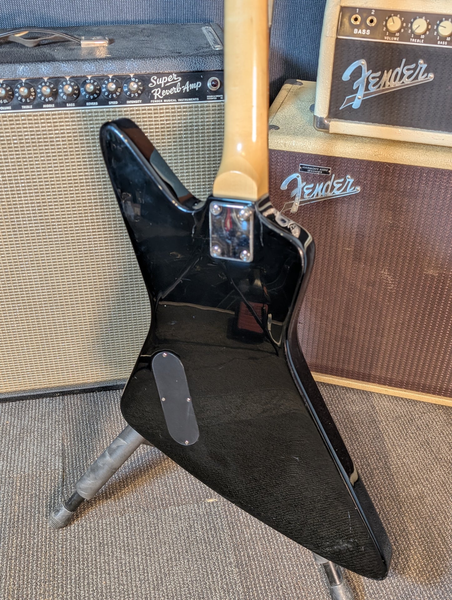 Hamer Slammer XP1 Electric Guitar - Black (1990's-Early 2000's)
