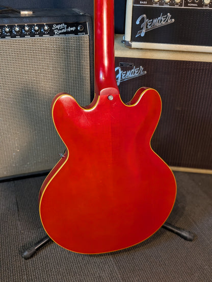 Edwards E-SA-125 Semi-Hollow Body Electric Guitar w/Case - Satin Cherry (Used)