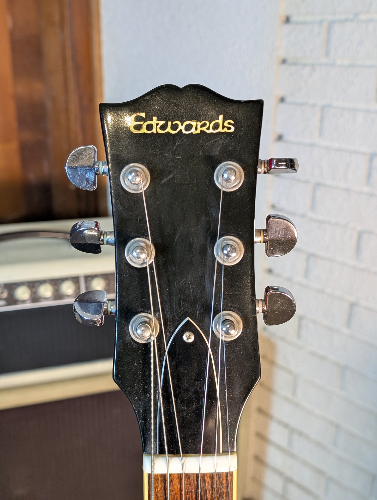 Edwards E-SA-125 Semi-Hollow Body Electric Guitar w/Case - Satin Cherry (Used)