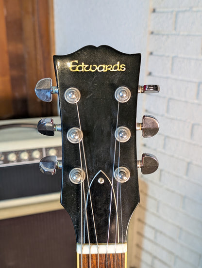 Edwards E-SA-125 Semi-Hollow Body Electric Guitar w/Case - Satin Cherry (Used)