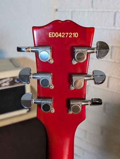 Edwards E-SA-125 Semi-Hollow Body Electric Guitar w/Case - Satin Cherry (Used)