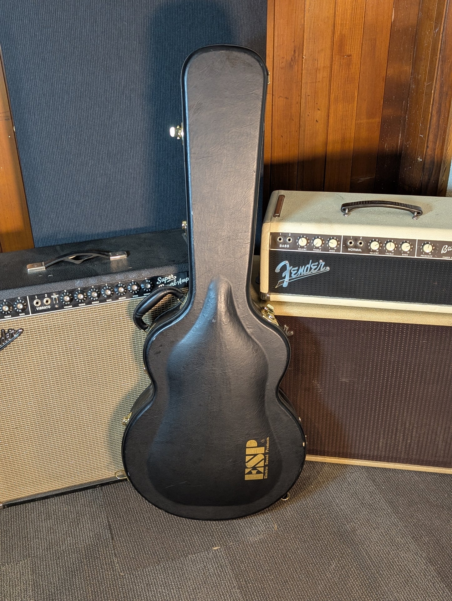 Edwards E-SA-125 Semi-Hollow Body Electric Guitar w/Case - Satin Cherry (Used)