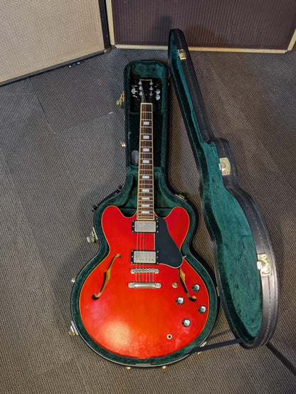 Edwards E-SA-125 Semi-Hollow Body Electric Guitar w/Case - Satin Cherry (Used)