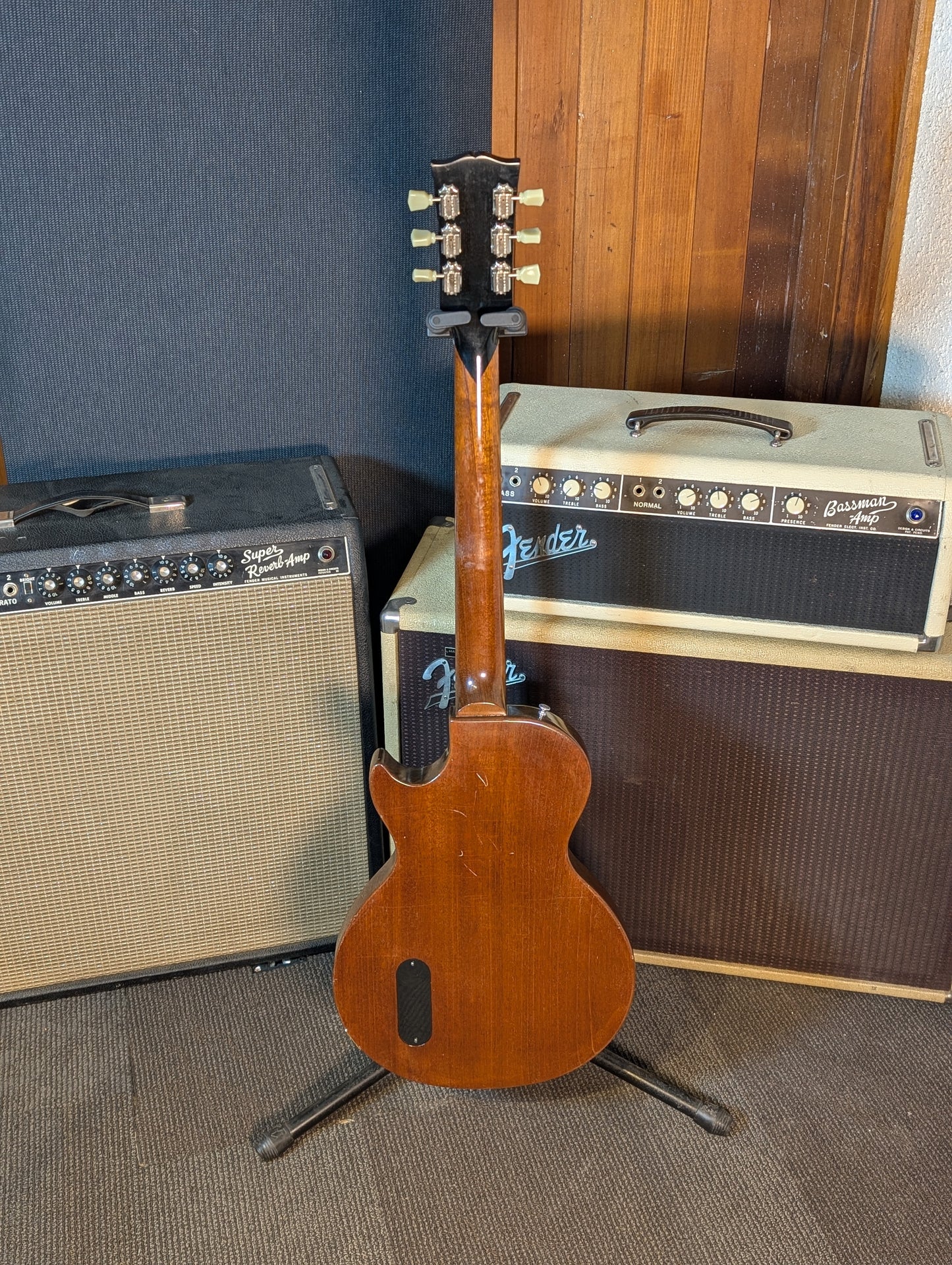 Gibson Les Paul Junior Single Cut Electric Guitar w/Case - Brown Mahogany (1990)