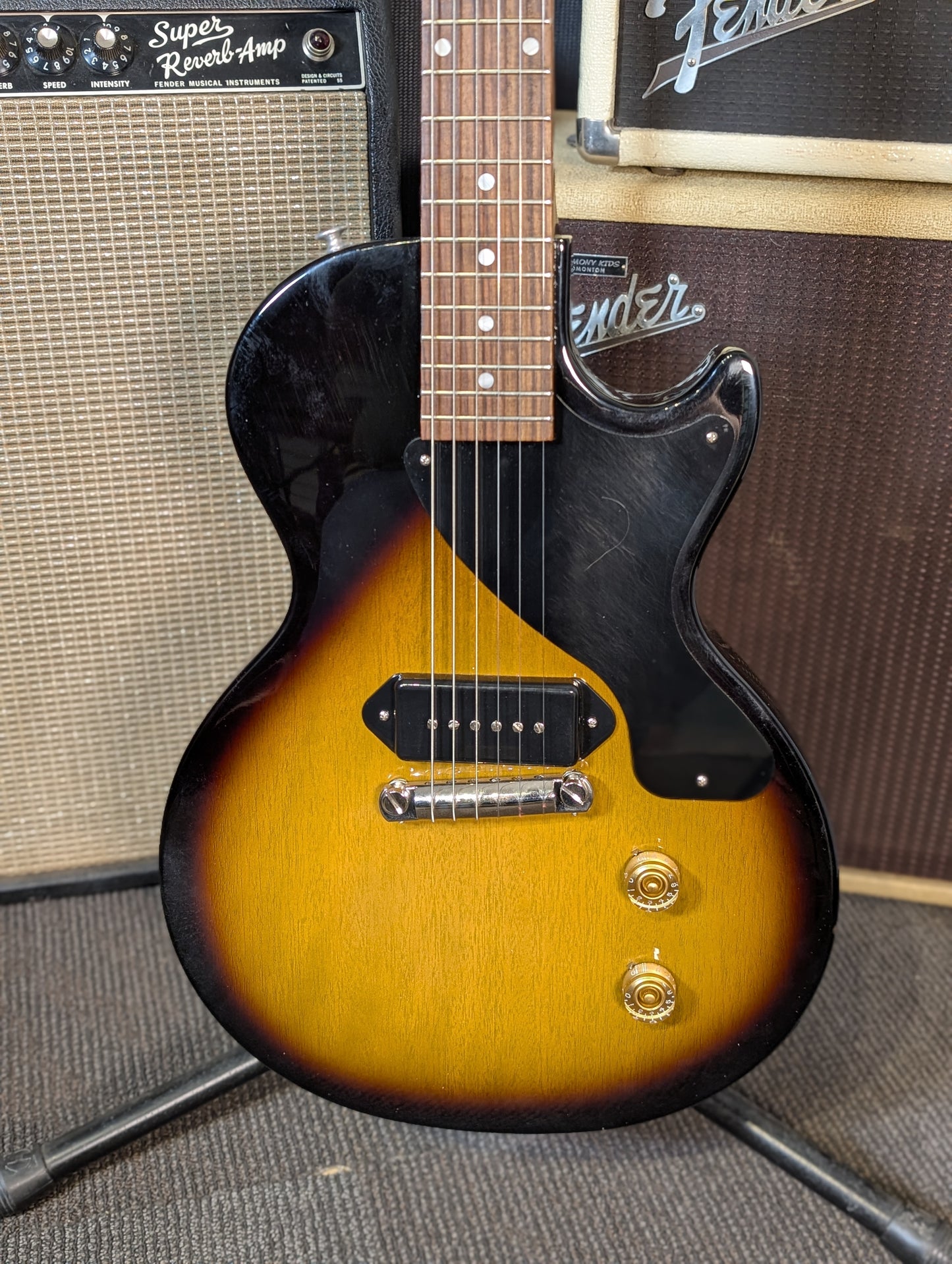 Gibson Les Paul Junior Single Cut Electric Guitar w/Case - Vintage Tobacco Burst (2023)