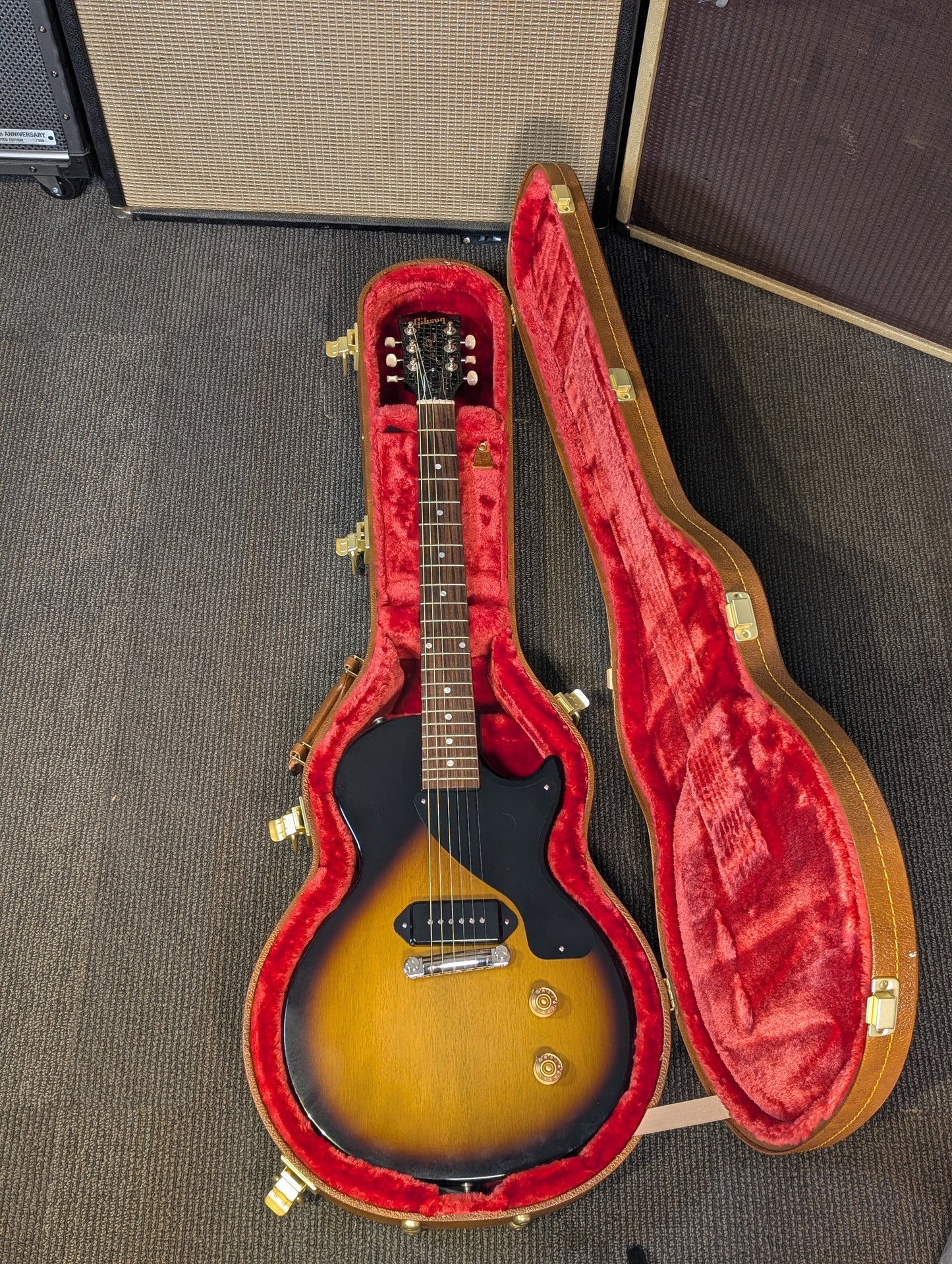 Gibson Les Paul Junior Single Cut Electric Guitar w/Case - Vintage Tobacco Burst (2023)
