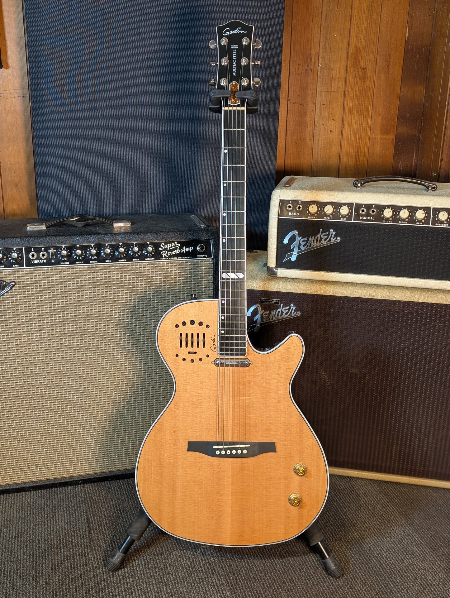 Godin Multiac Steel Natural HG Acoustic/Electric Guitar w/Case (Used)