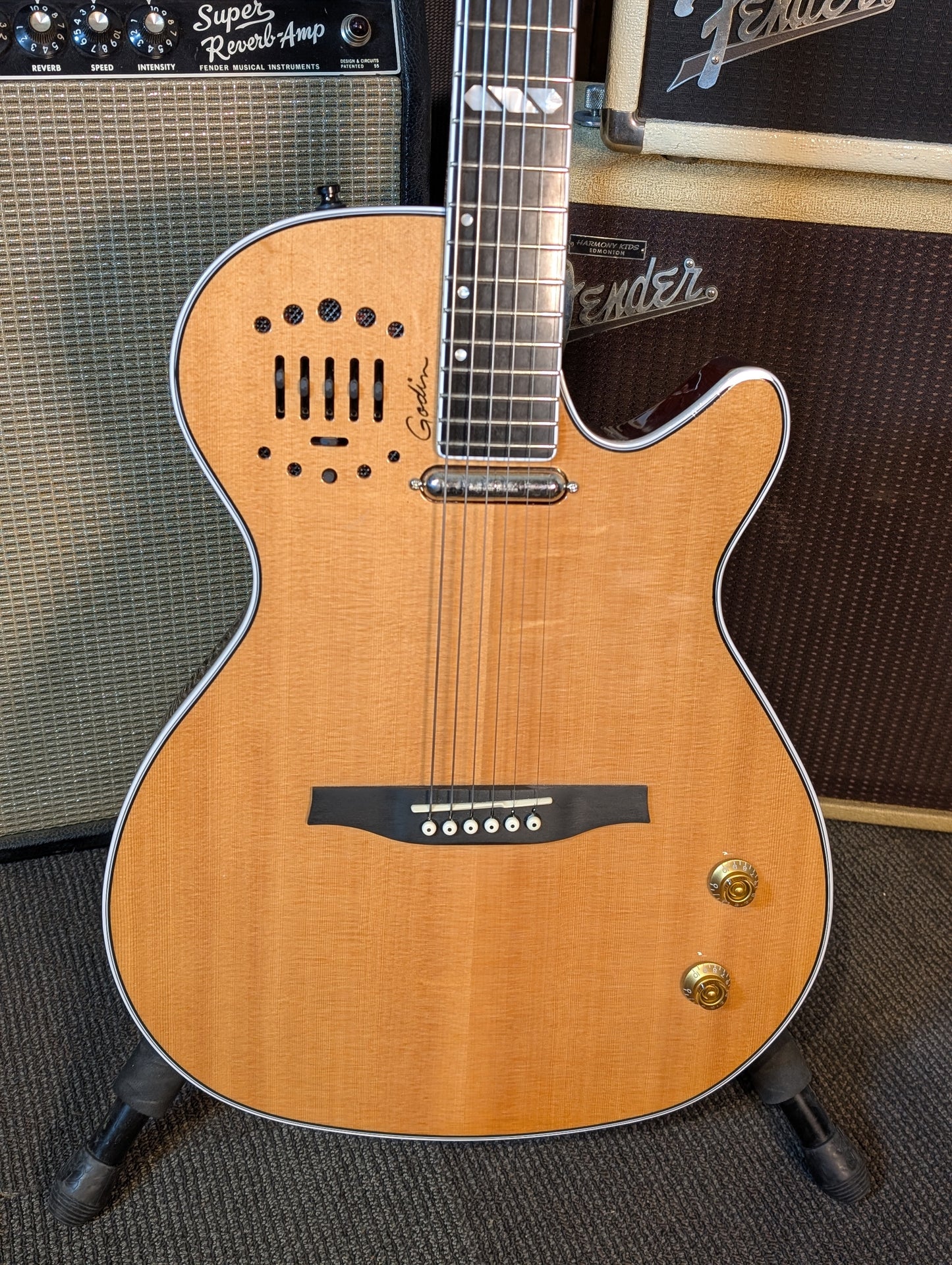 Godin Multiac Steel Natural HG Acoustic/Electric Guitar w/Case (Used)