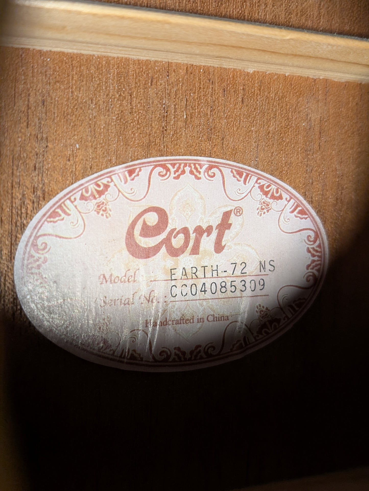 Cort Earth-72 Grand Concert Acoustic Guitar - Natural (Used)