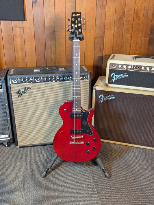 Heritage Custom Shop H-137 Single Cut Electric Guitar w/Case - Faded Cherry (Demo Stock)