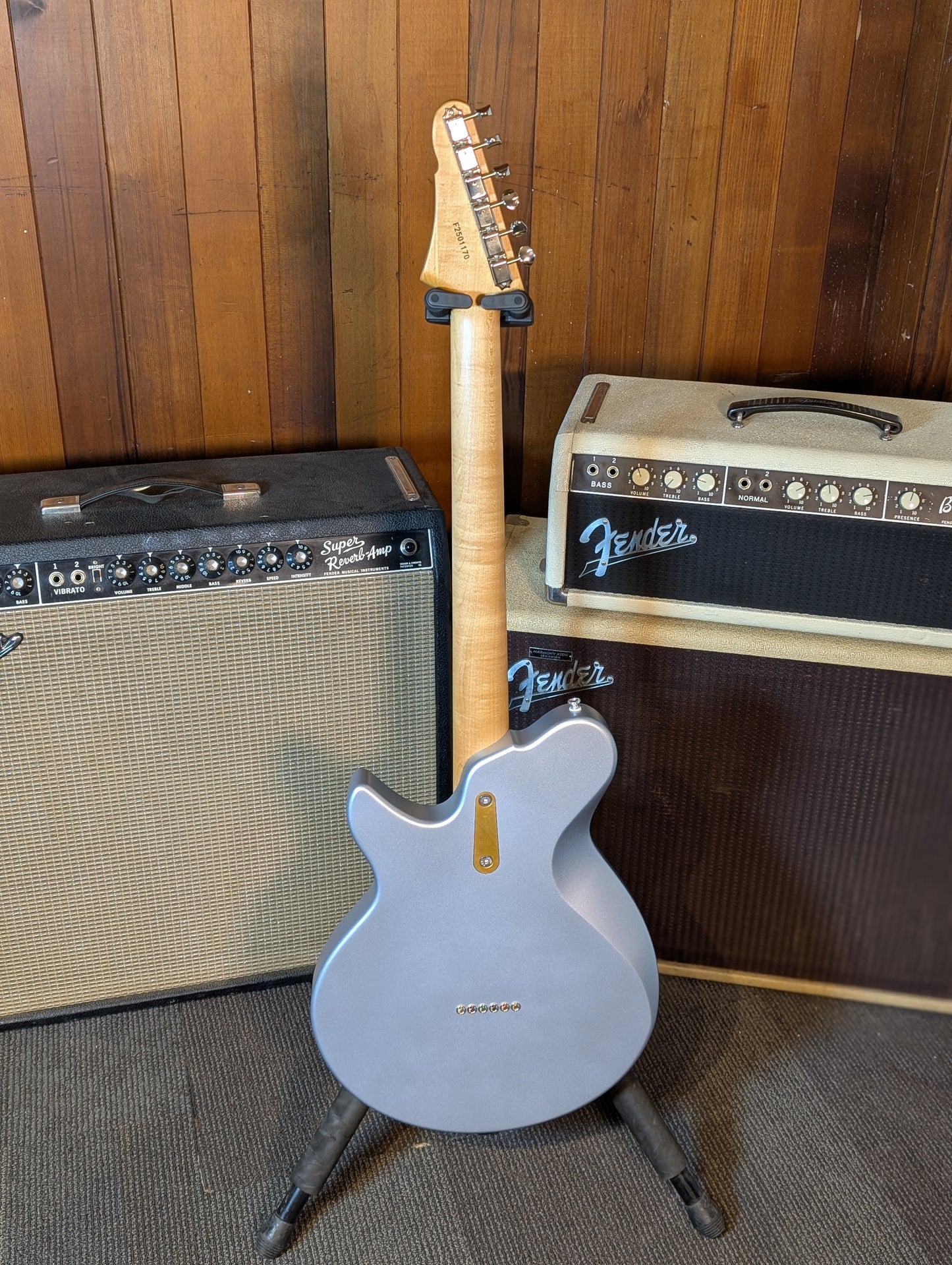 Eastman Fullertone SC'52 Electric Guitar w/Gig Bag - Ice Blue Metallic (Serial #F2501170)