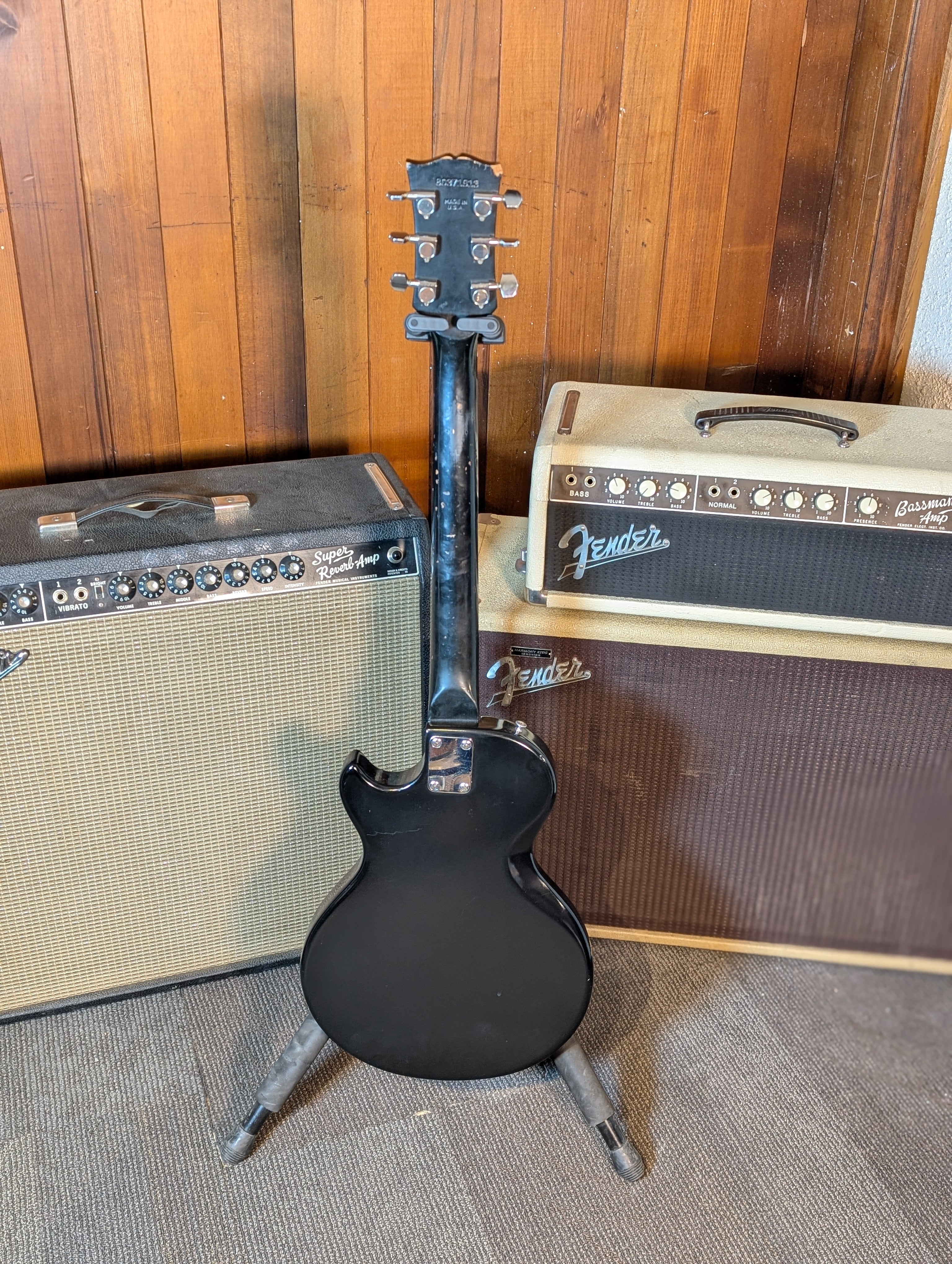 Gibson Sonex-180 Deluxe Electric Guitar w/Case - Ebony (1981
