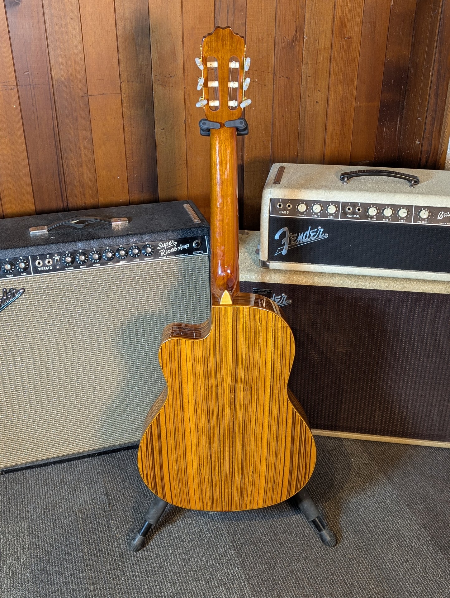 Beaver Creek Solid Top Cutaway Classical Guitar - Gloss Natural