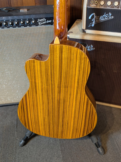 Beaver Creek Solid Top Cutaway Classical Guitar - Gloss Natural